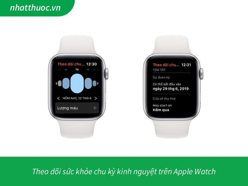 Theo dõi sức khỏe chu kỳ kinh nguyệt trên Apple Watch